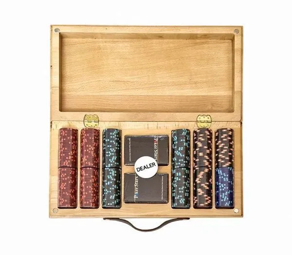 Набор для покера Casino Royale на 300 фишек в кейсе из бука, Partida