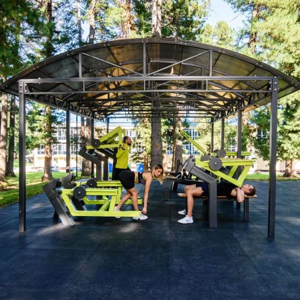 Park-5020 Навес для тренажеров теневой 6300х4800х3100 ZAVODSPORTA