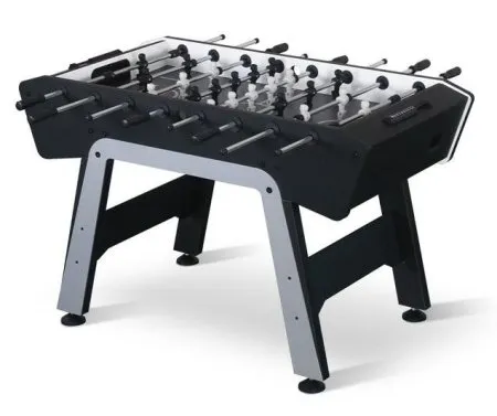 Игровой стол - футбол   "Prime"  черно-серый