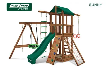 Детский городок Sunny премиум зеленый кедр