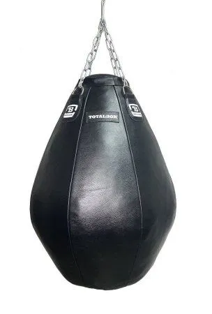 Груша кожаная боксерская Бочка большая TOTALBOX (Черный)