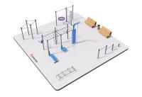 Воркаут площадка №2 - 12х12 метров (144 кв.м.)