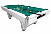 Бильярдный стол для пула Dynamic Billard "Triumph" 8 футов (матово-белый) в комплекте, аксессуары и сукно