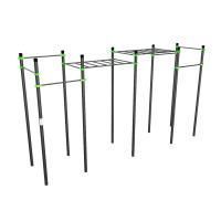 W248 Воркаут (рукоход классический двухуровневый, 6 перекладин) ZAVODSPORTA