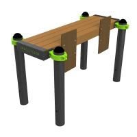 W332 GTO Скамья гимнастическая горизонтальная для измерения гибкости ZAVODSPORTA