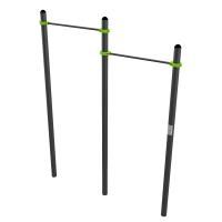 W312 Воркаут Перекладины разноуровневые для подтягивания из виса на высокой перекладине ZAVODSPORTA