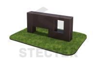 Элемент полосы препятствий "Стенка с двумя проломами"