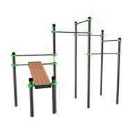 W249 Воркаут (наклонная скамья и 5 перекладин) ZAVODSPORTA