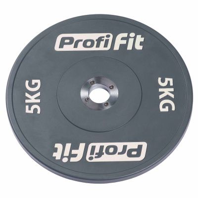 Диск профессиональный обрезиненный (цветной) D51 мм PROFI-FIT 5 кг