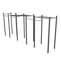 W362 Воркаут (рукоход трехуровневый, 5 турников) ZAVODSPORTA