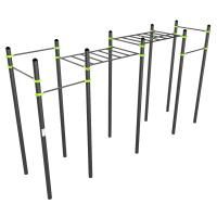 W348 Воркаут (рукоход классический двухуровневый, 6 перекладин) ZAVODSPORTA