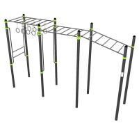 W358 GTO Рукоход с изменением высоты с подвижными кольцами (разноуровневый) ZAVODSPORTA