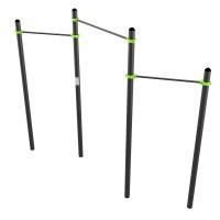 W320 Воркаут Перекладины разноуровневые для подтягивания из виса ZAVODSPORTA