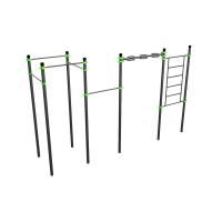 W245 Воркаут (шведская стенка, рукоход-змеевик, 5 перекладин) ZAVODSPORTA