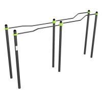 W360 GTO Брусья разноуровневые изогнутые (подходит ОВЗ) ZAVODSPORTA