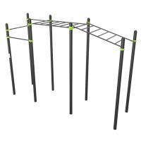 W315 Воркаут (3 перекладины, рукоход классический, рукоход в подъем) ZAVODSPORTA