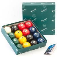 Комплект бильярдных шаров 68 мм "Aramith Premier", цветные с номерами