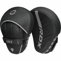 Лапы боксерские изогнутые RDX Kara FPR-F6 черн/бел.мат.