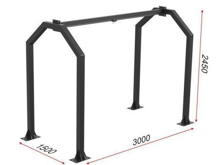 Балка для боксерских мешков и груш, с кареткой