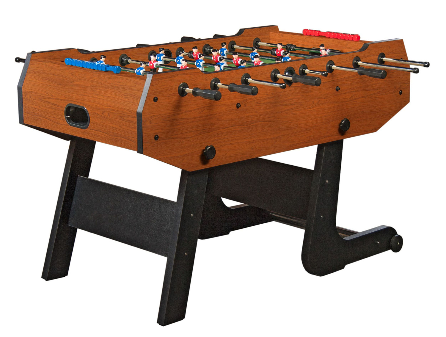 Настольный футбол (кикер) "Maccabi" (140x75x89, орех, складной)