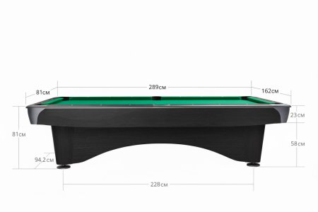 Бильярдный стол для пула Dynamic Billard "Dynamic 3" 9 футов (серый) с плитой