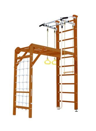 Шведская стенка Kampfer Union Ceiling (№3 Классический Стандарт белый турник)