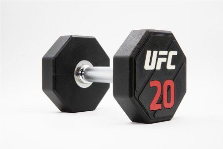 Комплект премиальных полиуретановых гантелей UFC от 12 до 30кг (10пар)