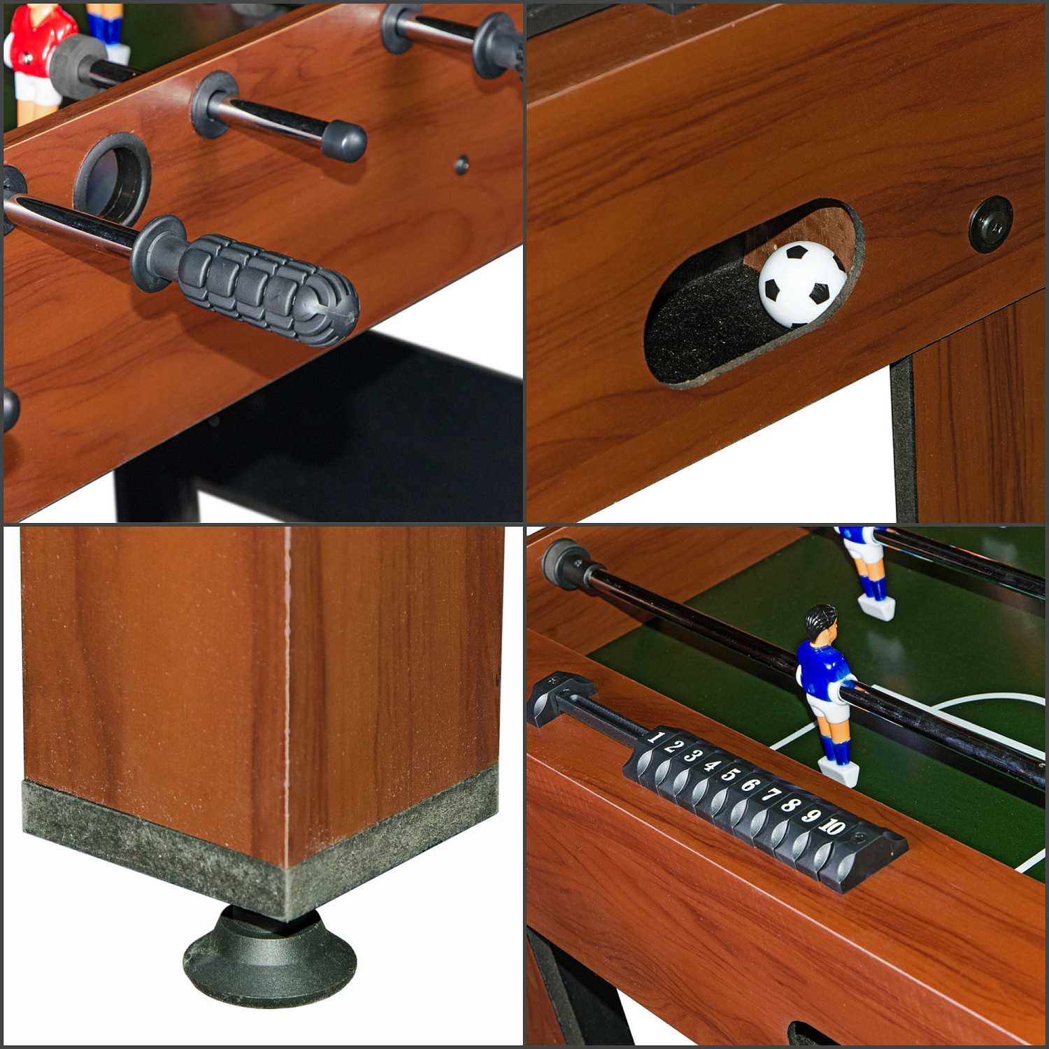 Настольный футбол (кикер) "Standart" (коричневый)