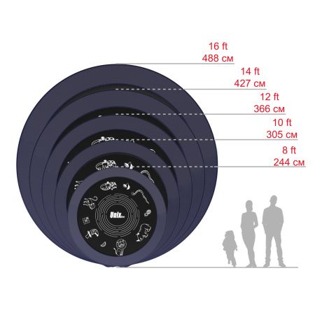 Батут UNIX Line SUPREME GAME 14 ft (Blue)