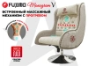 Дизайнерское кресло FUJIMO Monogram Sand Beige