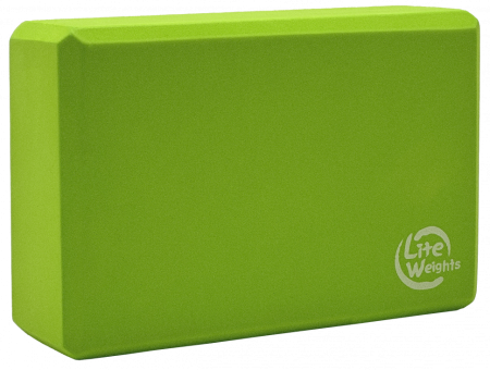 Блок для занятий йогой Lite Weights 5497LW, салатовый