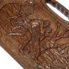 Нарды резные "Самсон и лев" с ручкой 60, Haleyan