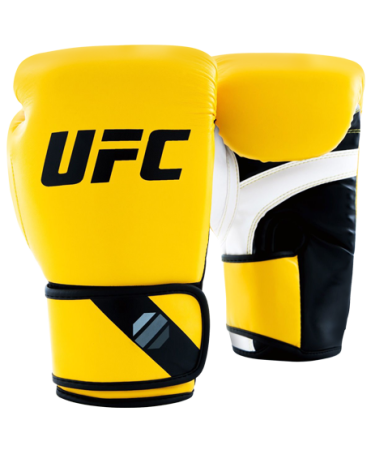 Перчатки тренировочные для спарринга UFC (желтые) 6 Oz