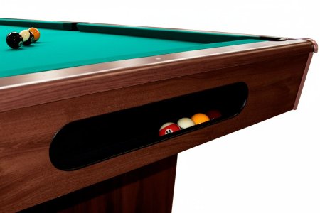 Бильярдный стол для пула Dynamic Billard "Triumph" 7 футов (коричневый) в комплекте с плитой, аксессуары и сукно