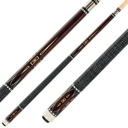 Кий для пула 2-pc "Classic Superb-6" (черно-коричневый) с оплеткой ирландский лен