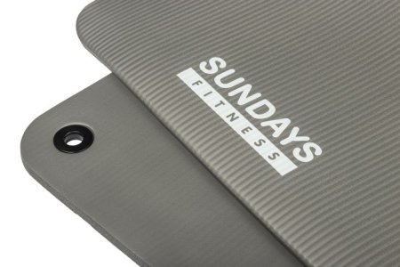 Коврик для йоги и фитнеса Sundays Fitness IR97506 (180x60x1.2см, серый)