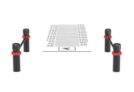 Организационная зона безопасности и нанесённая разметка не менее чем 320 см (для выполнения испыт