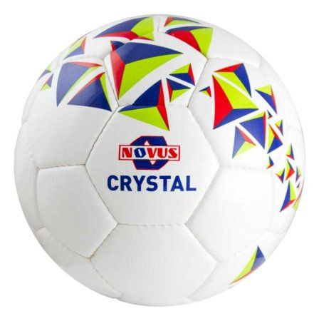 Мяч футбольный Novus CRYSTAL, PVC, бел/син/красн, р.3, р/ш, окруж 62-63