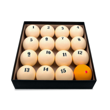 Комплект бильярдных шаров для русской пирамиды Cosmos Billiards "Diamond Ultra C" 68 мм (желтый биток)