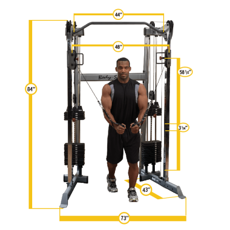 Кроссовер угловой с двумя весовыми стеками по 72,5 кг