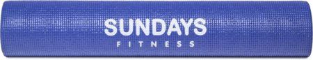 Коврик для йоги и фитнеса Sundays Fitness LKEM-3010 (173x61x0.5см, голубой)