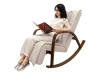 Массажное кресло качалка FUJIMO F2002 МСX Time2Chill Ivory (Tailor 2) Вишня