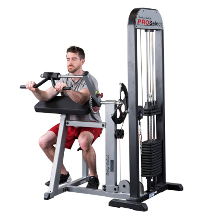 Блочный тренажер бицепс-трицепс с весовым стеком 95 кг