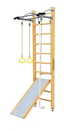 Шведская стенка Kampfer Ride Ceiling (№0 Без покрытия Стандарт белый антик турник)
