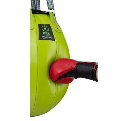 Боксерская груша PREMIUM GEL FILIPPOV. Кожа (Зеленый)