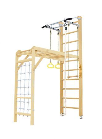 Шведская стенка Kampfer Union Ceiling (№0 Без покрытия Стандарт белый турник)