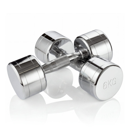 Набор гантелей хром (пары) от 1-10 кг VictoryFit VF-SET110-CR