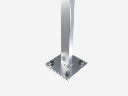 Кронштейн напольно-пристенный из нержавеющей стали, двухрядный