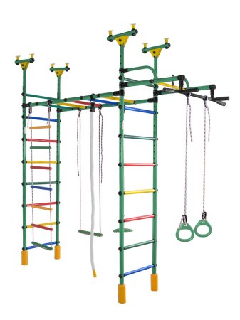 Детский спортивный комплекс Формула Здоровья Слоненок (зеленый радуга)