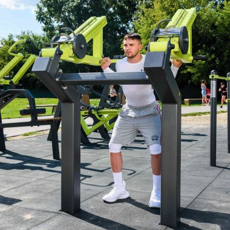 P-1804 Уличный тренажер Приседание с переменной нагрузкой ZAVODSPORTA